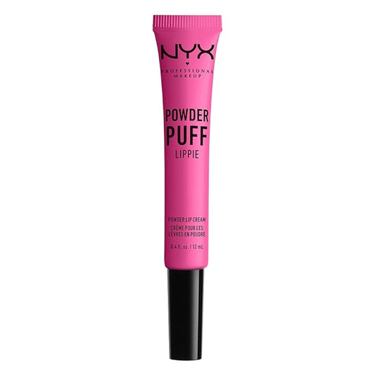 NYX PROFESSIONAL MAKEUP Powder Puff Lippie Lip Cream, Liquid Lipstick - Bby (Fuchsia)