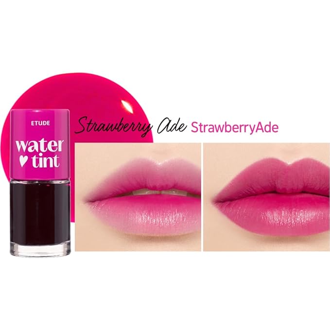 ETUDE Dear Darling Water Tint lip stain - Grape Ade + Strawberry Ade (2 pcs)