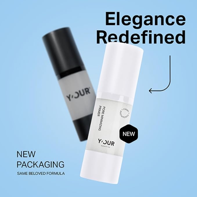 Y’OUR Pore Minimizer Velvet Veil Primer | Hydrating, Oil-Controlling, Long-Lasting | Blur Makeup For Flawless Base | Photo Finish Foundation Coverage | Brightens with Vitamin C & E