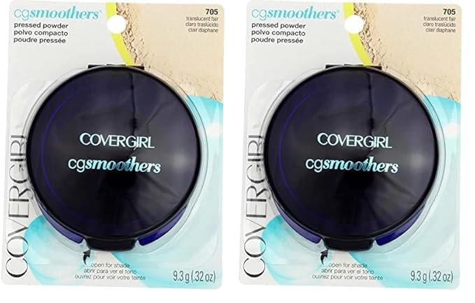 COVERGIRL Smoothers Pressed Powder, Translucent Fair .32 oz (9.3 g) (Packaging may vary) (Pack of 2)