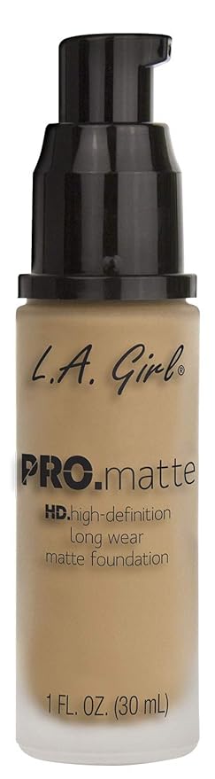 L.A. Girl PRO.Matte Foundation, Soft Beige GLM717 (Pack of 2)