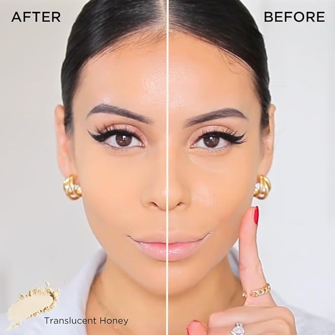 HALEYS Re-touch Setting Powder VEGAN + CRUELTY-FREE, Ultra-Blurring, Lightweight, Non-Caking, Nourishes, Smoothens for Filter-Like Finish, Soft Focus Translucent Loose Powder (Fair Shade)