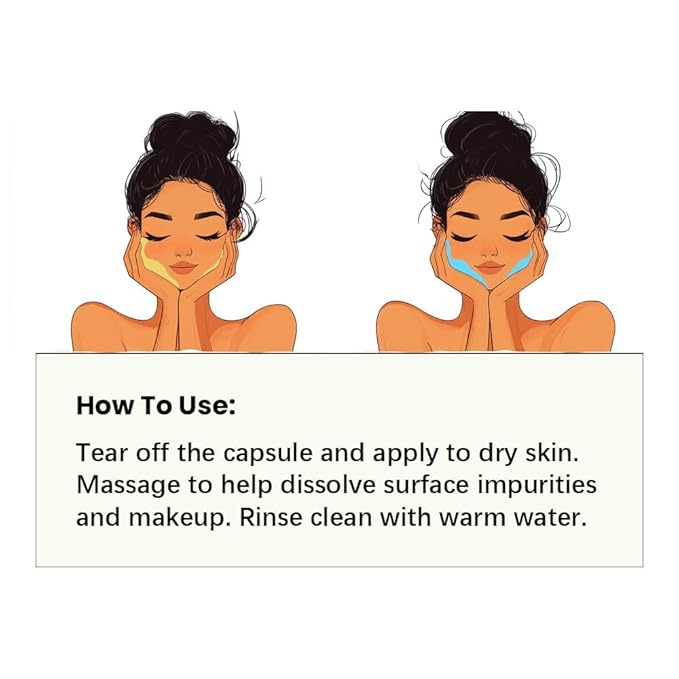 Cistto Natural Cleansing Oil – Waterproof Makeup Remover Oil, Nourishing and Gentle for Sensitive Skin and All Skin Types, Travel-Friendly, 2ml x 20 Capsules