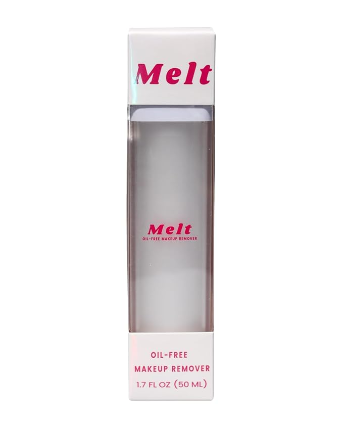 MELT Oil-Free Makeup Remover - Gentle Formula with Gentian Root - Lash Extension Safe - Reduces Redness & Hydrates Skin (1.7 fl oz)