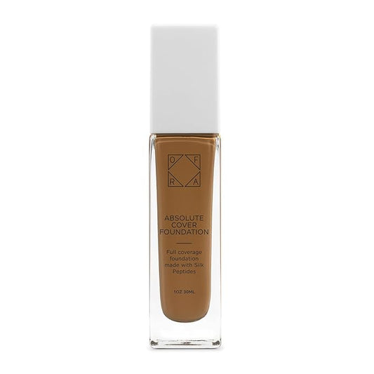 Absolute Cover Foundation #8.25 | Liquid Medium Coverage Foundation with Natural FInish | Oil-Free Face Makeup | Medium Tan-Deep Shade with Neutral Undertone | 1oz/30ml