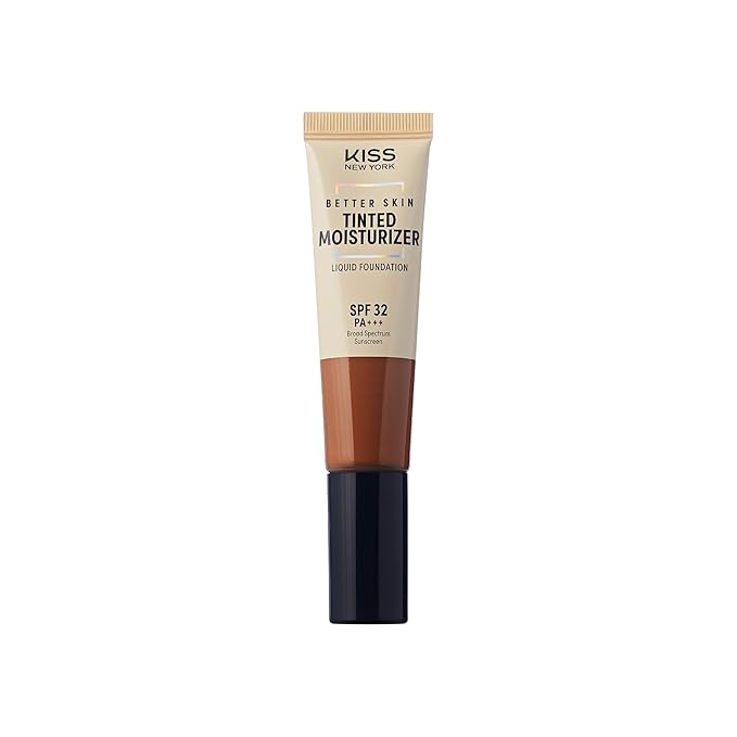 Tinted Moisturizer with SPF 32 PA+++ (Deep Honey), 12 Hour Hydrating Sunscreen for Face, No White Cast, Natural Radiant Finish, Medium Coverage, With Hyaluronic Acid, Vitamin E, Peptide