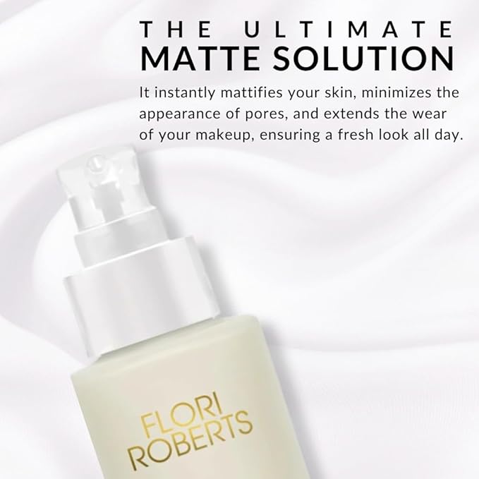 Shine Away Oil Blotting Primer by Flori Roberts, Long Lasting Oil and Shine Control, Flawless Complexion for Women of Color or Darker Skin Tones