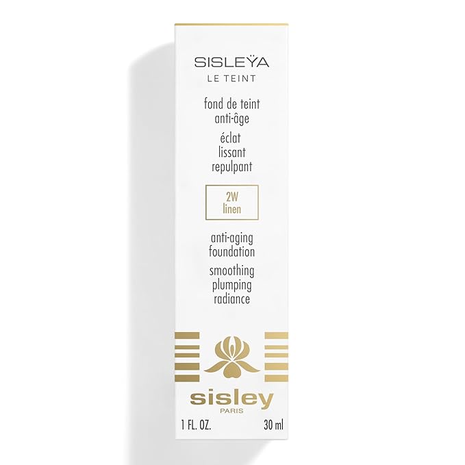 Sisley Paris Sisleya Le Teint, 2W Linen - 30 mL - Anti-Aging, Oil-Free Fluid Foundation for Radiance & Smoothing - All Skin Types - Non-Comedogenic