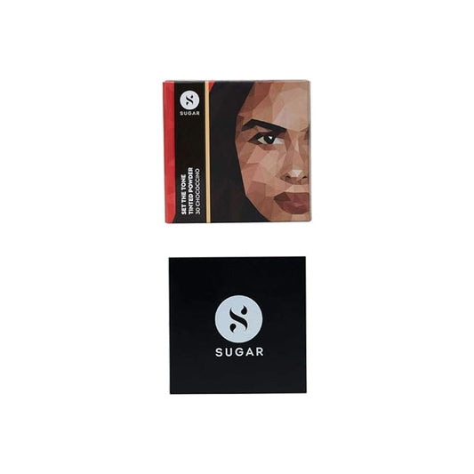 Sugar Cosmetics Set The Tone Tinted Powder30 Chococcino (Medium) Long-Lasting, Oil-Controlling, Smooth Application