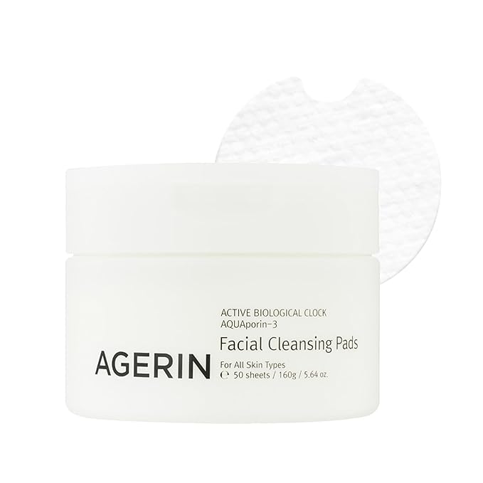 Facial Cleansing Pads - Daily Oil & Makeup Remover Cotton Pads, Gentle Cleansing, Hydrating, Dirt & Impurities Removal Without Tugging - Vegan, Non-Irritating, 50pads