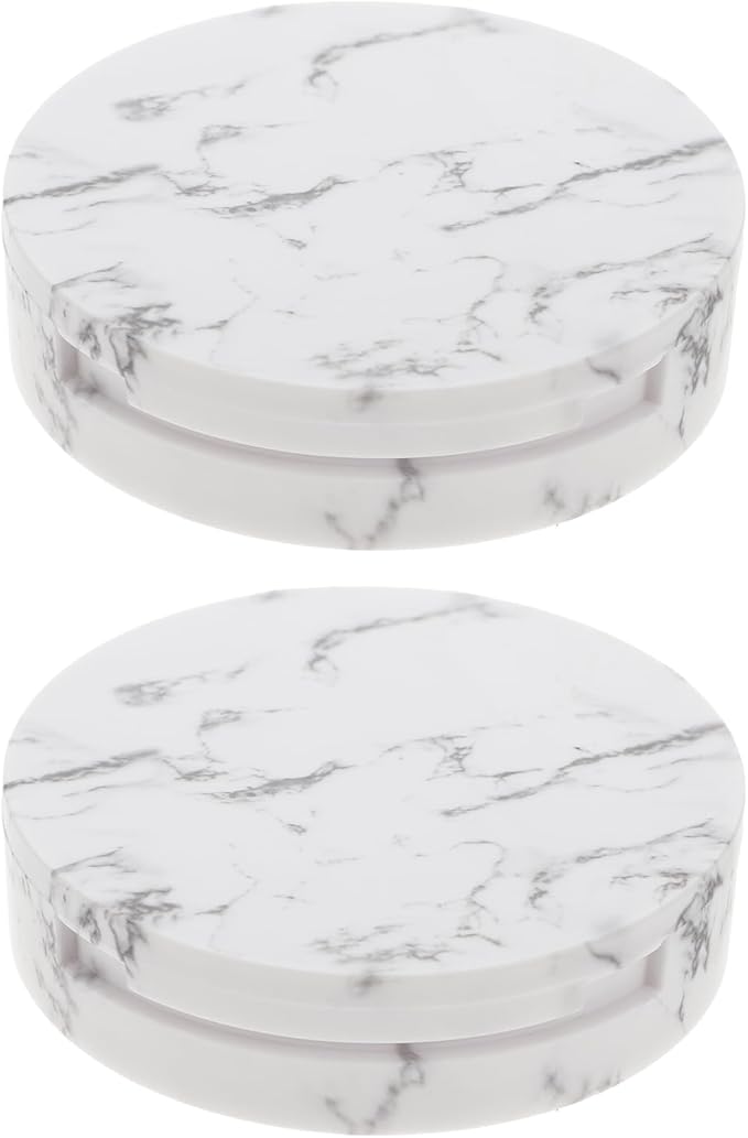 EXCEART Makeup Powder Container Pressed Powder Box 2Pcs Compact Cosmetic Powder Containers Makeup Empty Loose Powder Boxes (Assorted Color) Makeup Powder Puff