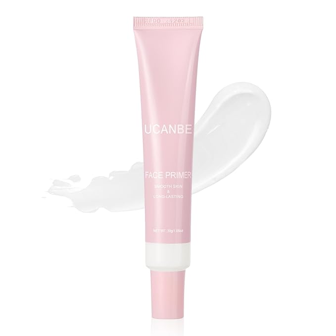 UCANBE Brightening Face Primer: Smooth Lightweight Skin Primer - Facial Makeup Long-lasting Prime - Fills in Pores & Fine Lines(White,1.06 Oz)