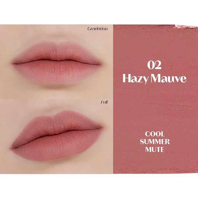 ETUDE Lip Tailor with Built in Lip Liner 2 Color Set | Dusty Salmon, Hazy Mauve - Korean Lip Pencil for Natural Plumped Lips, Korean Makeup, Kbeauty