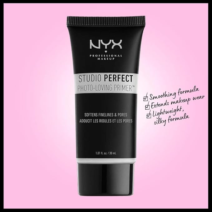 NYX PROFESSIONAL MAKEUP Studio Perfect Primer, Vegan Face Primer - Clear