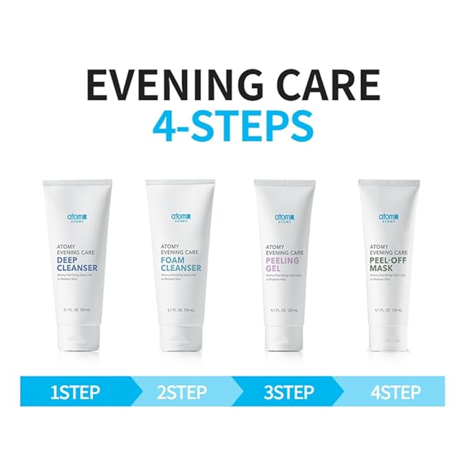 A.t.o.m.y Evening Care Deep Cleanser - 5.1oz(150ml) x 2 pack, Facial Foam, Face Wash