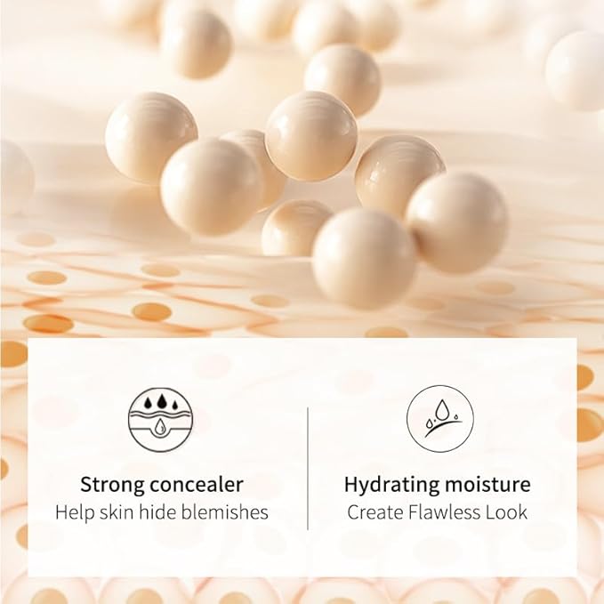 Color Correcting CC Cream, 2 Colors Natural & Ivory SPF 50 CC Cream Foundation Full-Coverage Concealer Invisible Pore Evens Skin Tone Hydrating Lightweight Long Lasting Waterproof 1.05 fl oz
