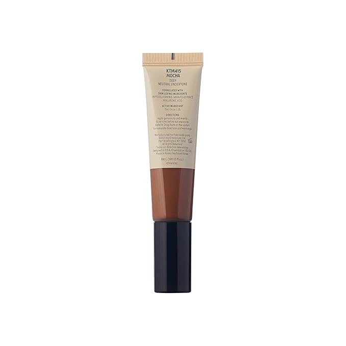 Tinted Moisturizer with SPF 32 PA+++ (Mocha), 12 Hour Hydrating Sunscreen for Face, No White Cast, Natural Radiant Finish, Medium Coverage, With Hyaluronic Acid, Vitamin E, Peptide