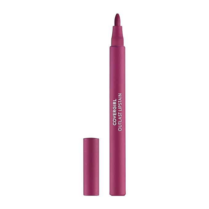 COVERGIRL Outlast Lipstain Bundle - 15 Epic & 40 Jazzberry Shades, Smooth Vegan Formula, Transfer-Proof, Buildable Color, Pen-Like Applicator, 0.06oz Each