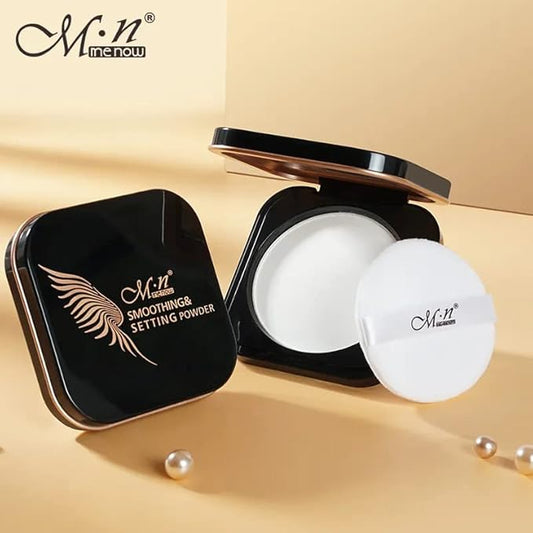 MENOW Matte Face Setting Powder, Lightweight and Long Lasting, Oil Control Smoothing Pressed Powder for All Skin Tones