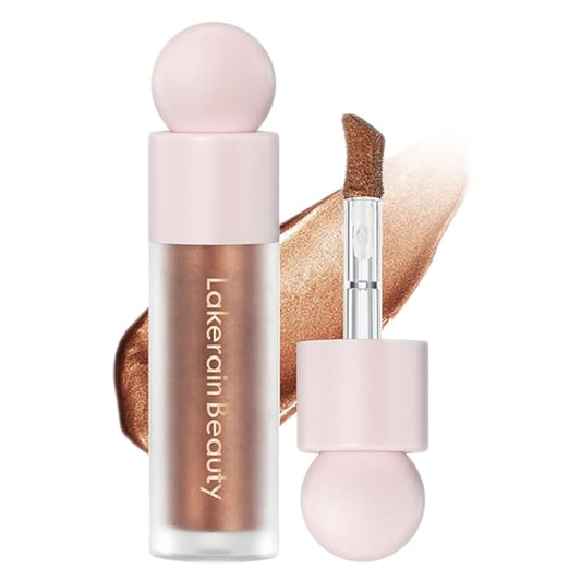 Mysense Liquid Highlighter Makeup, Natural Glow Face Highlighter Stick, Silky Smooth Light Liquid Luminizer, Long Lasting Shimmering Face Illuminator Make up, #04 Candlelight