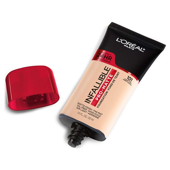 L'Oreal Paris Infallible Pro-Matte Liquid Foundation Bundle - Classic Ivory & Ivory Buff, 1 fl oz Each
