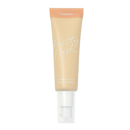 ColourPop Pretty Fresh Tinted Moisturizer - Hydrating Skin Tint & Glowy Summer Makeup with Lightweight Coverage - Made with Hyaluronic Acid & Coconut Water - Fair 2W (1.45 oz)