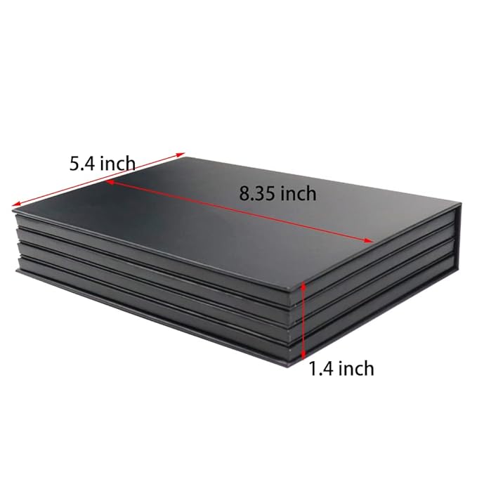 Strong 4 layers Empty magnetic palette book palette+1pcs Makeup Depotting Spatula+50pcs Round Metal Stickers+50pcs Square Metal Stickers