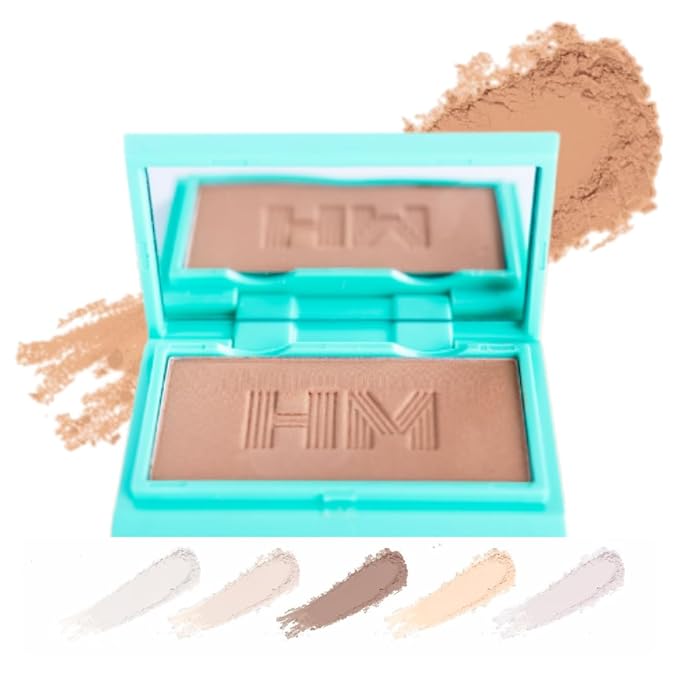 Travel Size Pressed Powder - Haute Minute Makeup Complexion Perfection Mini Powder - Perfect For Travel or Your Purse! (Neutral Tan)