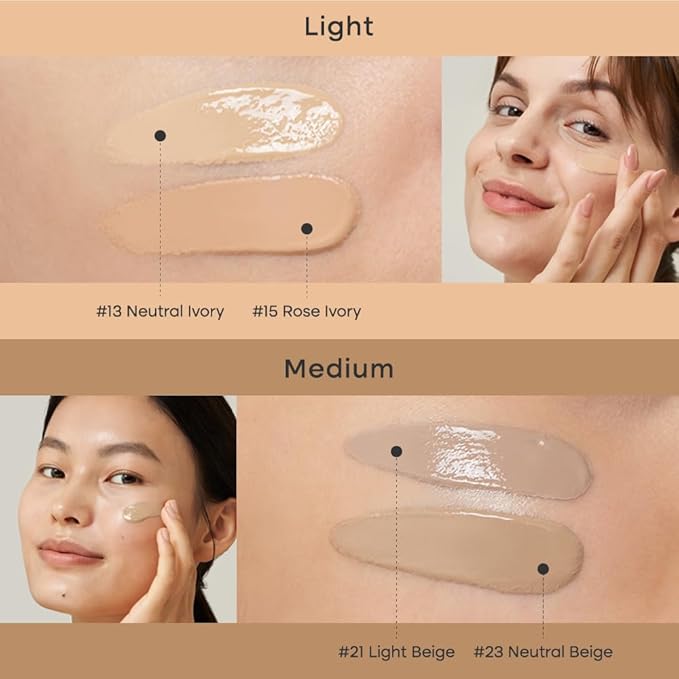 PURITO Cica Clearing BB Cream #13 Neutral Ivory + #15 Rose Ivory (1 fl.oz / 30ml) Vegan bb cream, foundation, cruelty free