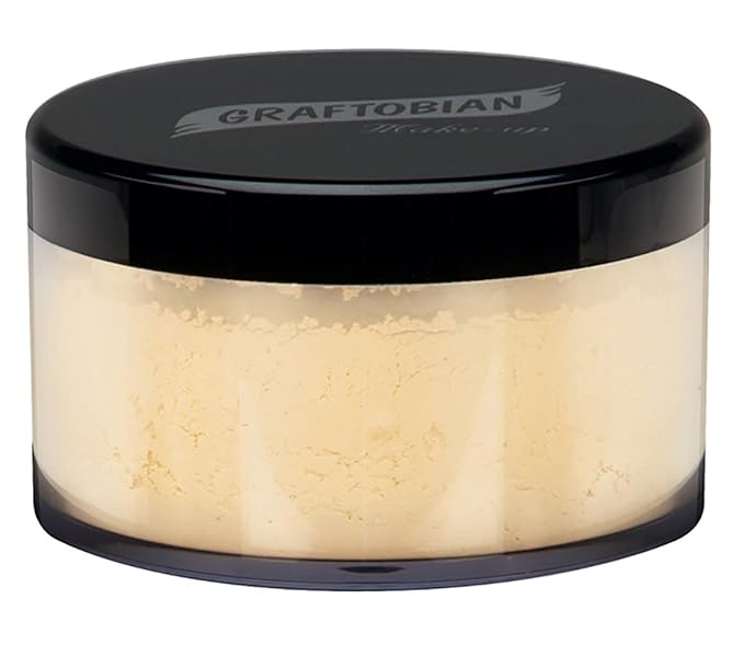 Graftobian HD LuceCashmere Setting Powder (0.7 oz) - No FlashBack, Matte, Silky Smooth Finish (Banana Cream Pie, .7 oz)