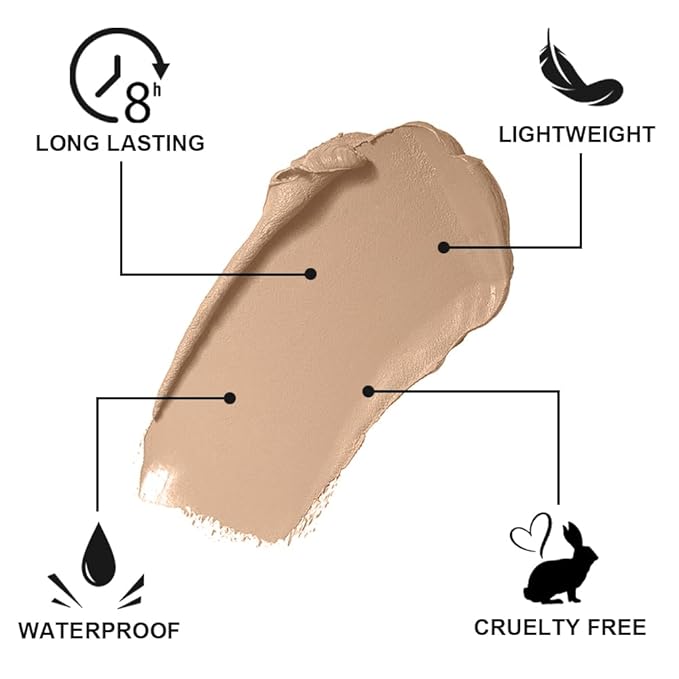 Cream Bronzer Stick, Multi-use Contour Stick for Face Shaping, Matte Finish Beauty Wand for Sculpt the Face, Easy to Apply, Longwear, Waterproof, Buildable and Blendable Color (#13, 1PC)