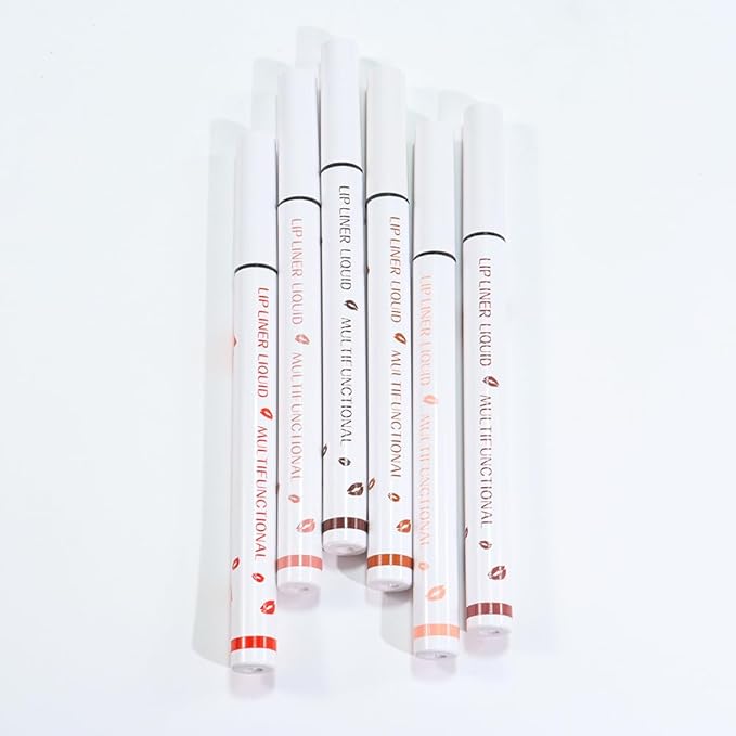 Kaely Dark Red Brown Longwear Liquid Lip Liner Waterproof, 24 Hour Long Lasting Lip Liner Stain Marker Pen, 2-in-1 Matte Semi Permanent Lipliner & Lipstick, Vegan & Cruelty-Free, 11