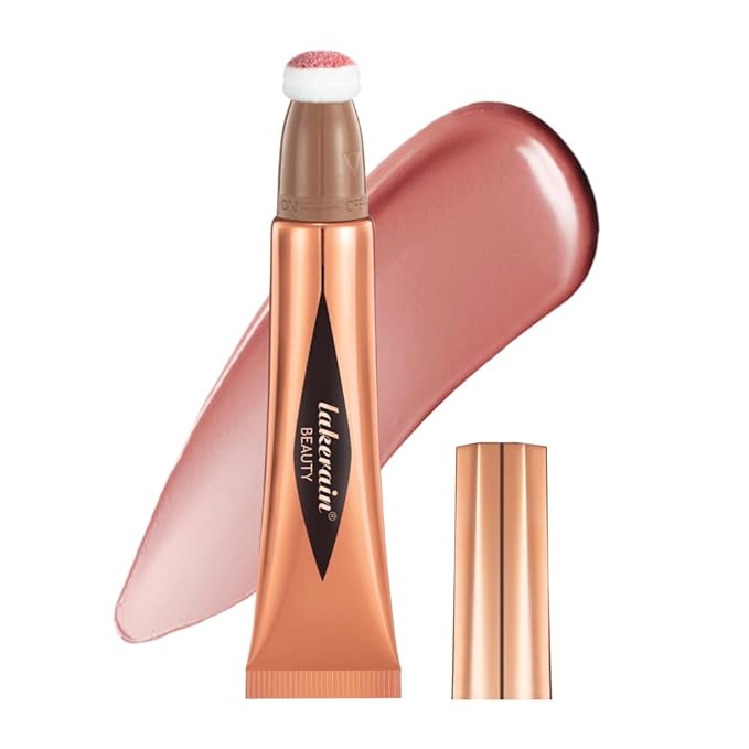 Liquid Blush Beauty Wand, Blush stick, Liquid Blush for Cheeks, Contour Beauty Wand, Natural Smooth Creamy Highlight Matte Liquid Blush Stick with Soft Cushion Applicator (Blush Stick#1)