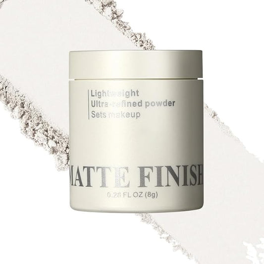 Loose Setting Powder Translucent, Face Matte Finishing Powder Brightener Makeup, Waterproof High-Definition Traceless Long-Lasting Oil Control, polvo traslucido maquillaje para mujer, 04