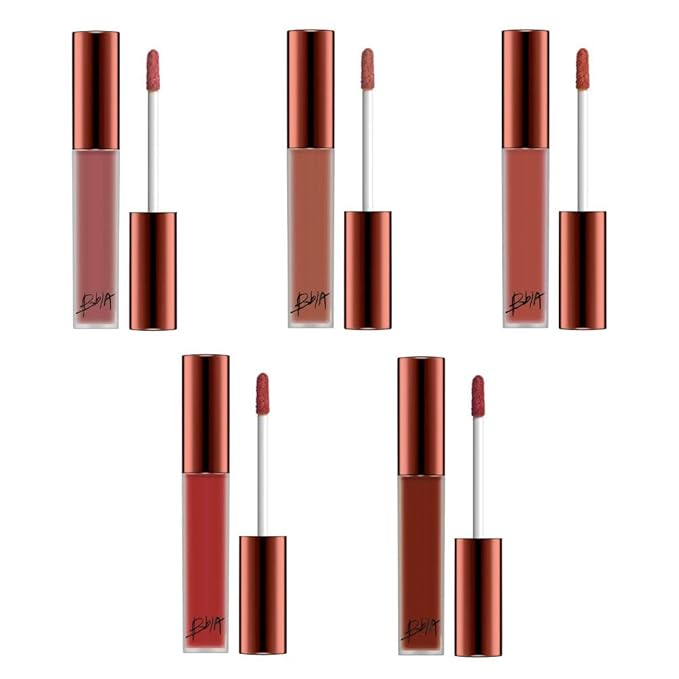 BBIA Last Velvet Lip Tint Note Series 5P Bundle Set (#21~25) โ Soft & Creamy Matte Finish, Long Lasting Lip Stain, High-Pigmentation Korean Lip Makeup, Lightweight Blur Tint