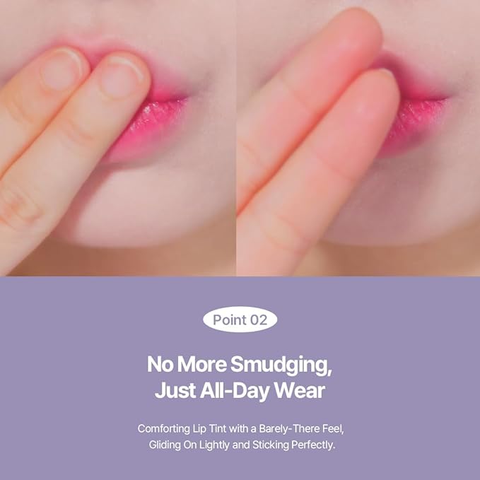 'Haru Water Tint' (Korean Lip Stain/Lip Tint) (Fuchsia Pink, 1ea)