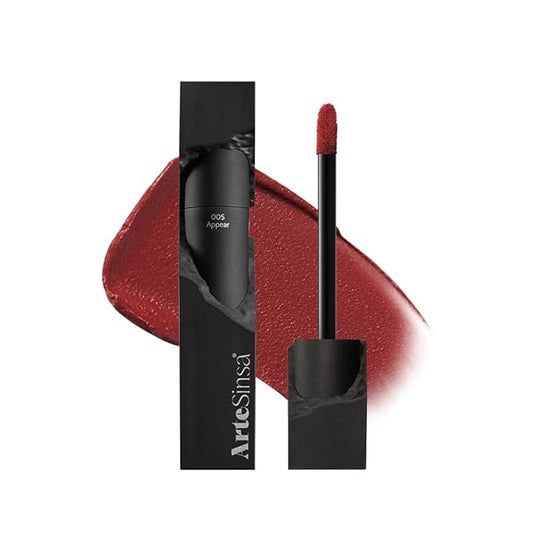 Silky Blur Tint 5 Colors | Soft Velvet Texture & Semi-Matte Finish | Long-Lasting & Close-adhering, Blurring effect, Subtle Shades | Korean Lip Stain (005 Appear, 0.1 Fl oz)
