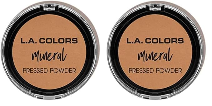 L.A. COLORS Mineral Pressed Powder, Classic Tan (Pack of 2)