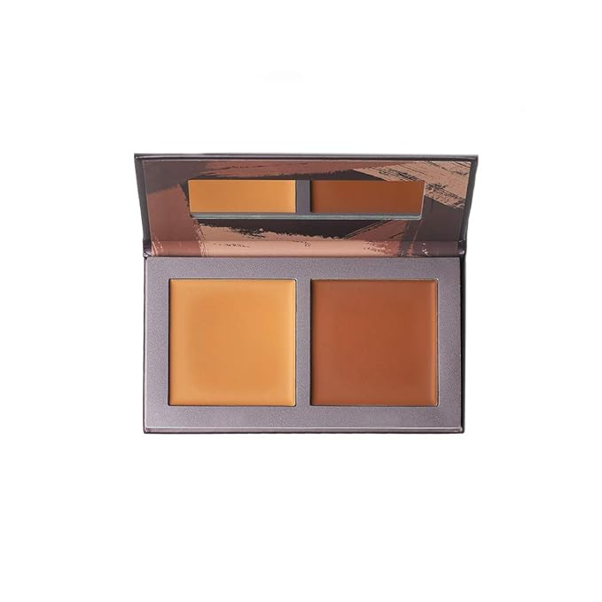 Jecca Blac Sculpt and Soften Contour Palette, Creamy Formula with Natural Finish, Medium Coverage, Gender Neutral and LGBTIQA+ Inclusive Make Up, Dark, 0.42 oz