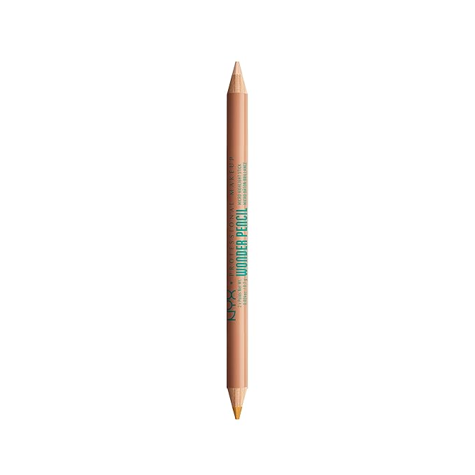 NYX PROFESSIONAL MAKEUP Wonder Pencil, Multi-Use Micro Highlighter & Concealer Stick - Deep (Pack of 2)