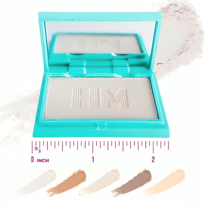Travel Size Pressed Powder - Haute Minute Makeup Complexion Perfection Mini Powder - Perfect For Travel or Your Purse! (Neutral Fair)