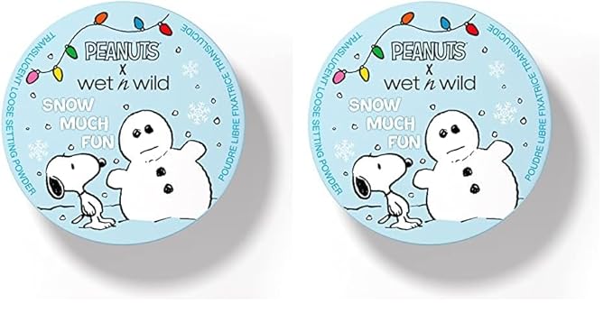 wet n wild Peanut Collection Snow Much Fun Translucent Loose Setting Powder (Pack of 2)