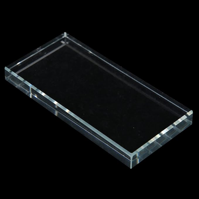 Nail Art Palette, Color Mixing Glass Rectangle Manicure Color Drawing Palette Nail Polish Pigment Mixing Plate False Eyelashes Glue Hold Makeup Palette