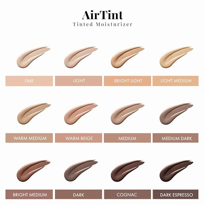 Jerome Alexander MagicMinerals AirTint Tinted Moisturizer AirBrush Spray Light Shade | Tinted Moisturizer Spray with Anti-Aging Ingredients | Medium