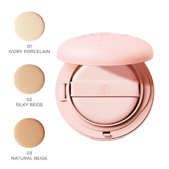 SILKY FIT COVER CUSHION #03 NATURAL BEIGE (15G, 0.52 OZ.) / Porcelain-smooth, Long-Lasting, Lightweight, Flawless Coverage, Velvet Finish, Cynanchi Radix Extract, Ha-dong Rice Extract