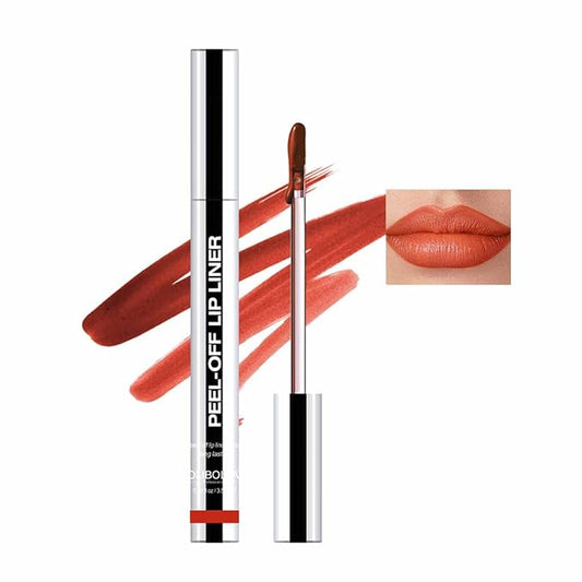 Matte Lip Stain Peel Off Lip Liner Tattoo Set,Waterproof,Smudge-Proof,Peel Off Lip Liner Tattoo,Peel Off Lip Stain,Long-Lasting Lip Gloss,Matte Nude Liquid Lipstick Lip Tint(1PCS)