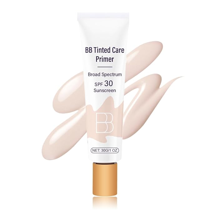 BB Blur Cream Tinted Moisturizer With Spf, Tinted Care Primer, Waterproof Concealer, Spf 30 Sunscreen, 3 Shades, All Skin Types (01# Ivory, 30g/1 Oz)