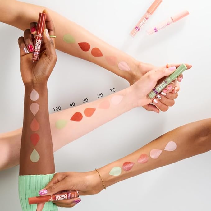 essence | Correct & Conceal Under Eye Brightening Concealer | Easy Application, Lightweight, Buildable, Infused with Aloe Vera | Vegan & Cruelty Free (10 | Light)