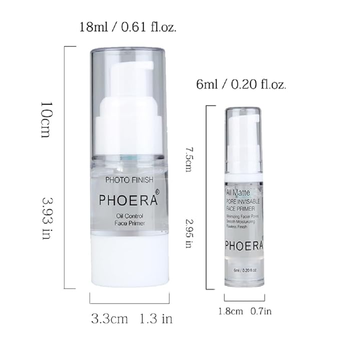PHOERA Primer for Face Makeup, Pore Shrink Wrinkles Remove Fine Lines Hydration Clean Prime A-18ML