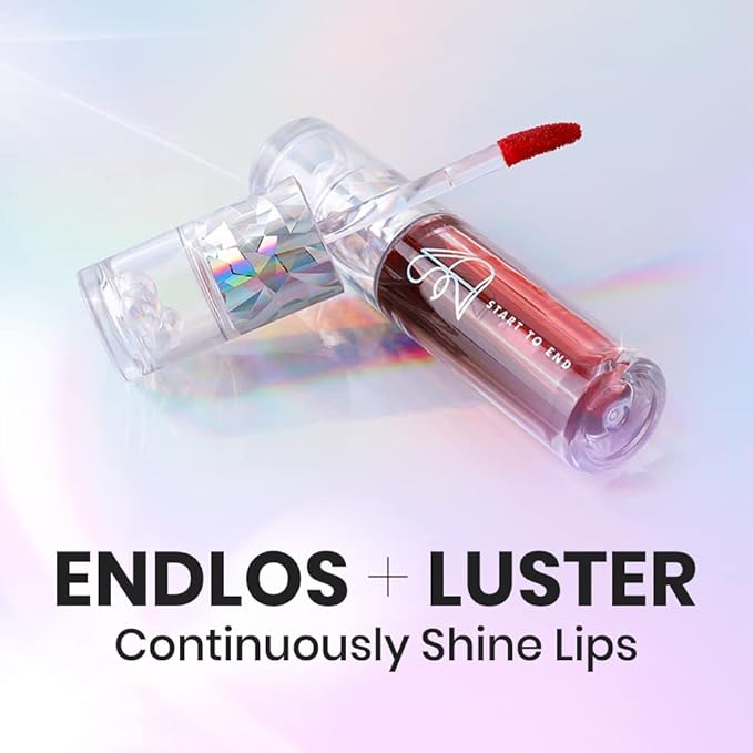 Endluster Tint | Water Tint Long-Lasting Moisture Lips Stain, Vivid Color Lip Tint, High Pigment Color, Coated with Argan Oil (#8 Brick Mars, 3.9g)